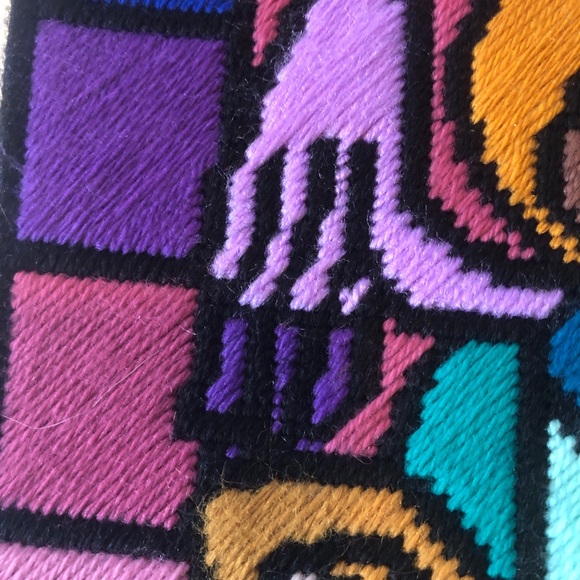 Beautiful Vibrant Handstitched Christmas Tapestry - 14x18 - Picture 5 of 8